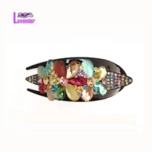 Hair Accessory with Multi Rhinestones Hair Comb for Women