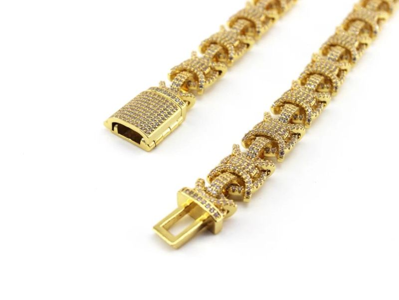 Mens Gold Chain Cuban Link Chain Necklace