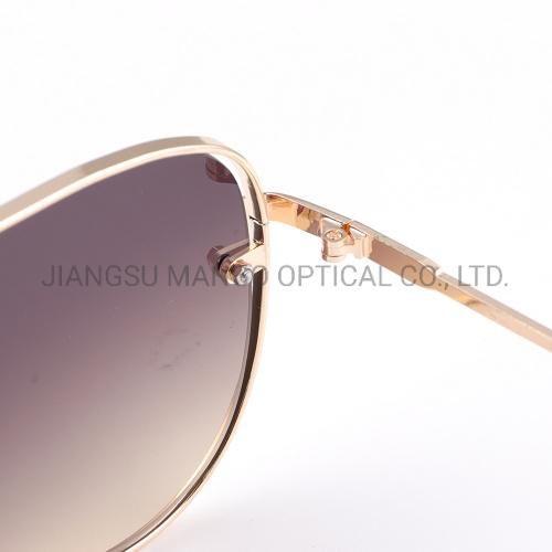 UV400 Double Bridge Cool Pilot Handsome Sunglasses