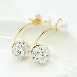 Wholesale Pearl Ball Eardrop Bride Tiaras Earrings