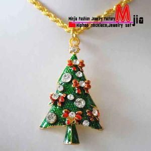 New Zinc Alloy Christmas Tree with Fully Rhinestones Christmas Gift (MJCN113119)