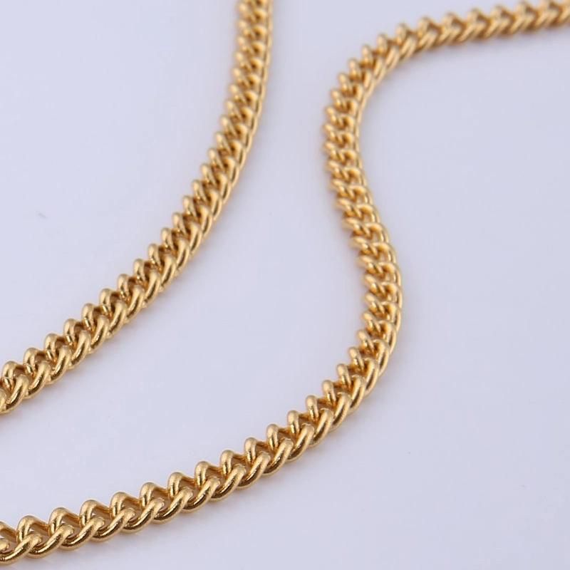 Hip Hop Eco-Friendly Hot Selling Nickel Free Cuban Chain Stainless Steel Necklace for Jewelry Design