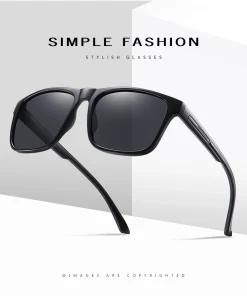Wholesale Branded Engraved Frame Square Sports Classical Unisex Polarized Sunglass