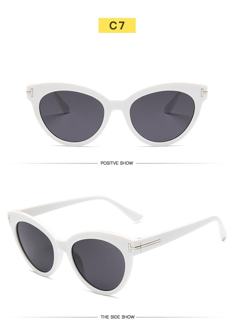 New Retro Round Frame Sunglasses T-Shaped Trend Sunglasses