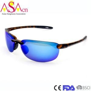 High Quality Men Sport Mirror Tr90 Sunglasses with UV Protection (91065)