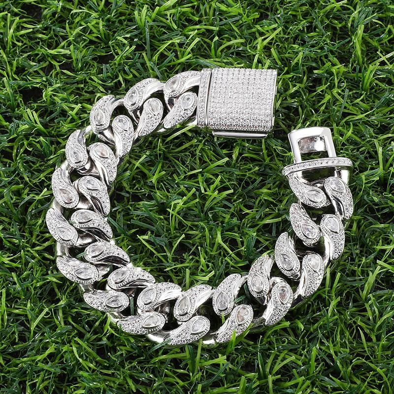 Popular Charm Copper Inlaid Zircon Tennis Men′ S Bracelet