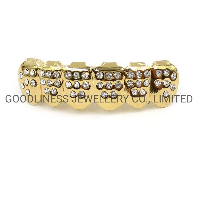 Iced out Hip Hop Jewelry Rhinestone Teeth Grillz