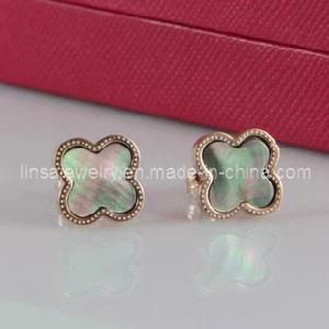 Stainless Steel Flower Earring Jewelry for Women (SE111)