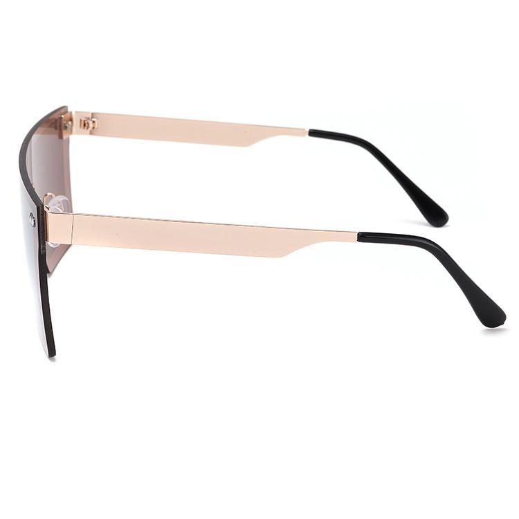 2022 Hot Selling Rimless One Piece Metal Sunglasses