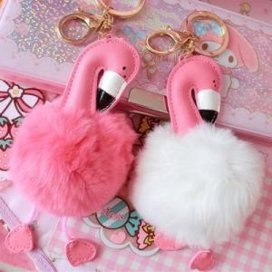 Wholesale Faux Fur Pompom Fur Ball Key Pendant Faux Rabbit