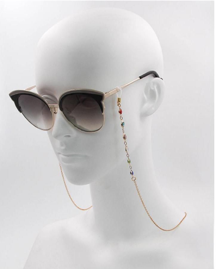 Beaded Eyeglass Chains Stylish Beaded Sunglasses Chain Reading Eyeglasses Holder Strap Cord Lanyard Eyewear Retainer