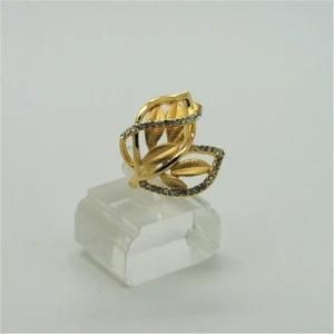 Leaf Ring for Women Fashion Jewelry Exaggerated Rings 2014 Jewellery (R130016)