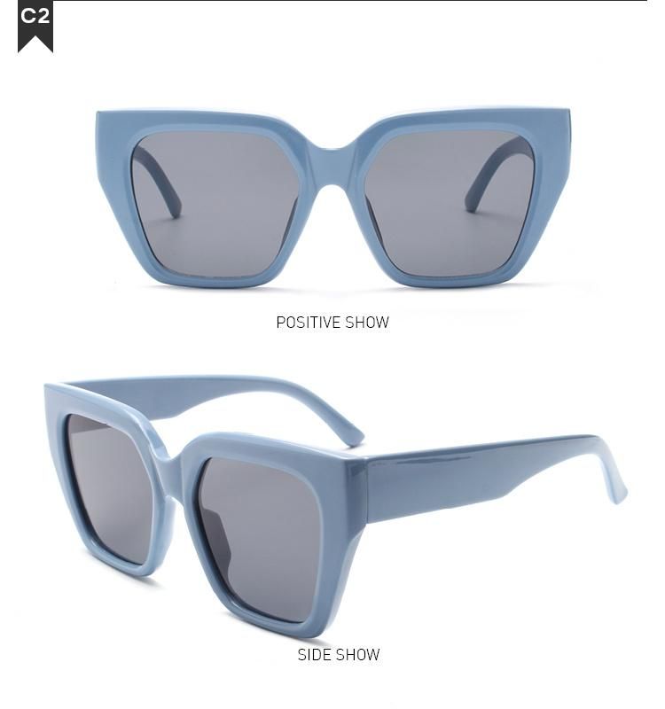 2022 Fashion New Big Frame Cat Eye Wholesale Sun Glasses High Quality Sunglasses for Women