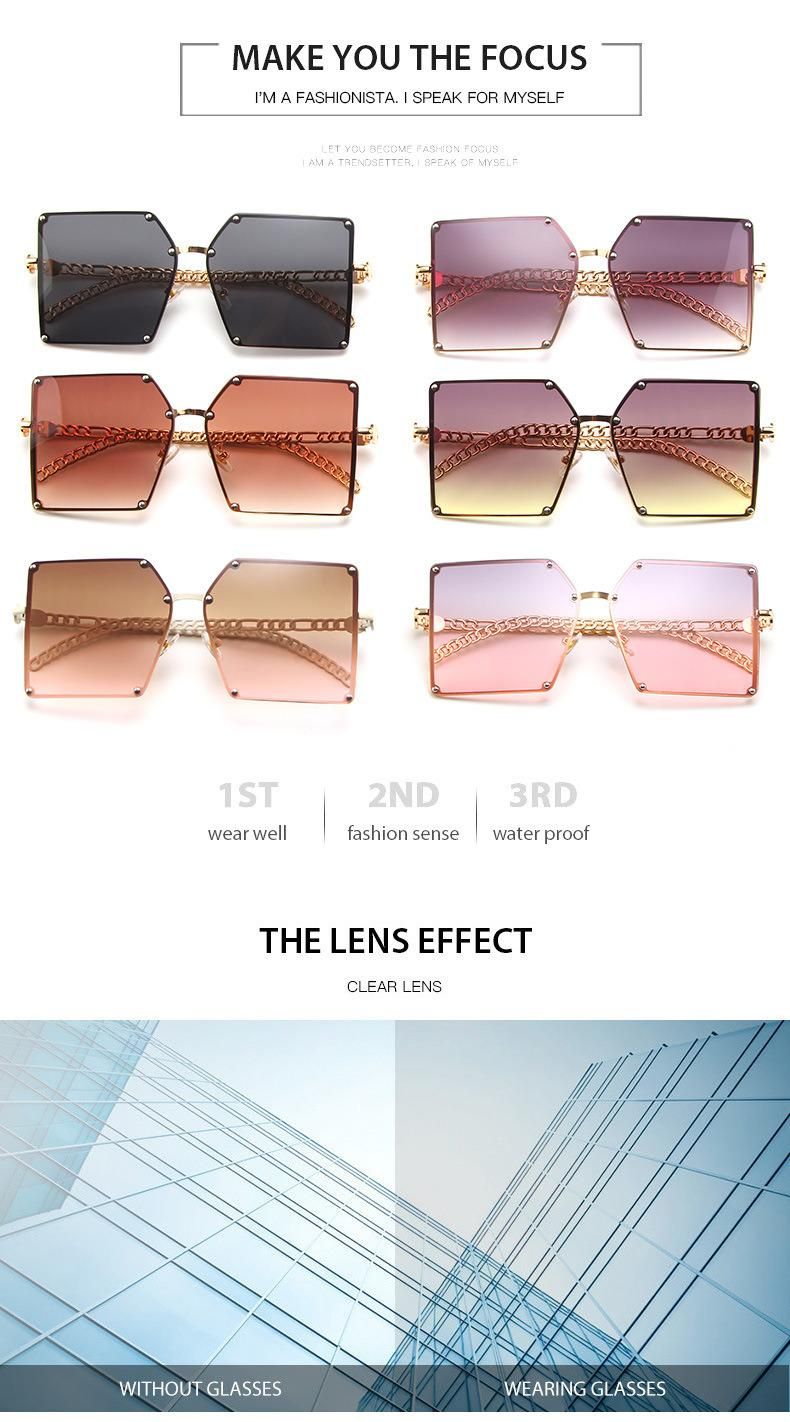 2022 New Wholesale Custom Logo Fashion Eyewear OEM Sunglasses Polarized Style Square Tinted Lenses Hight Quaility Sunglasses Women