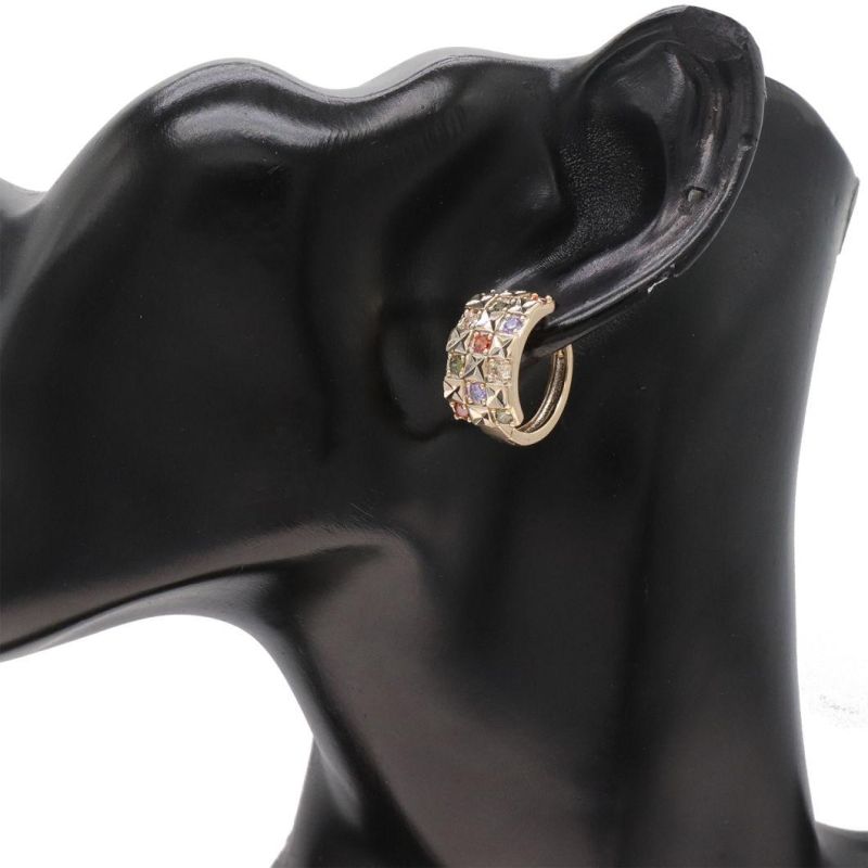 18K Gold Plated High-End Ladies Earrings Fashion Zircon Earrings