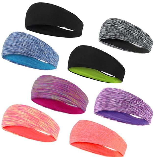 Sports Headband Polyester Anti-Sweat Band Yoga Running Fitness Sweat Absorbent Headbands