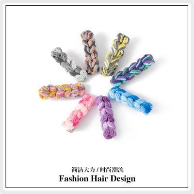 Fashion Jewelry Wool Twist Hundred with Girls Hair Clip