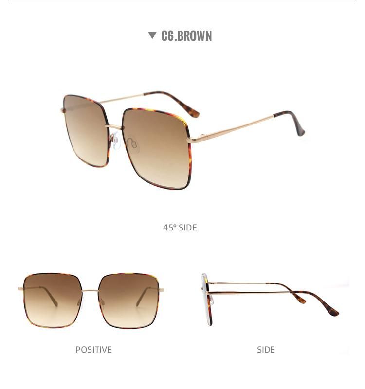 2022 New Fashion Sunglasses UV400 Oversized Classic Design Glasses Big Frame