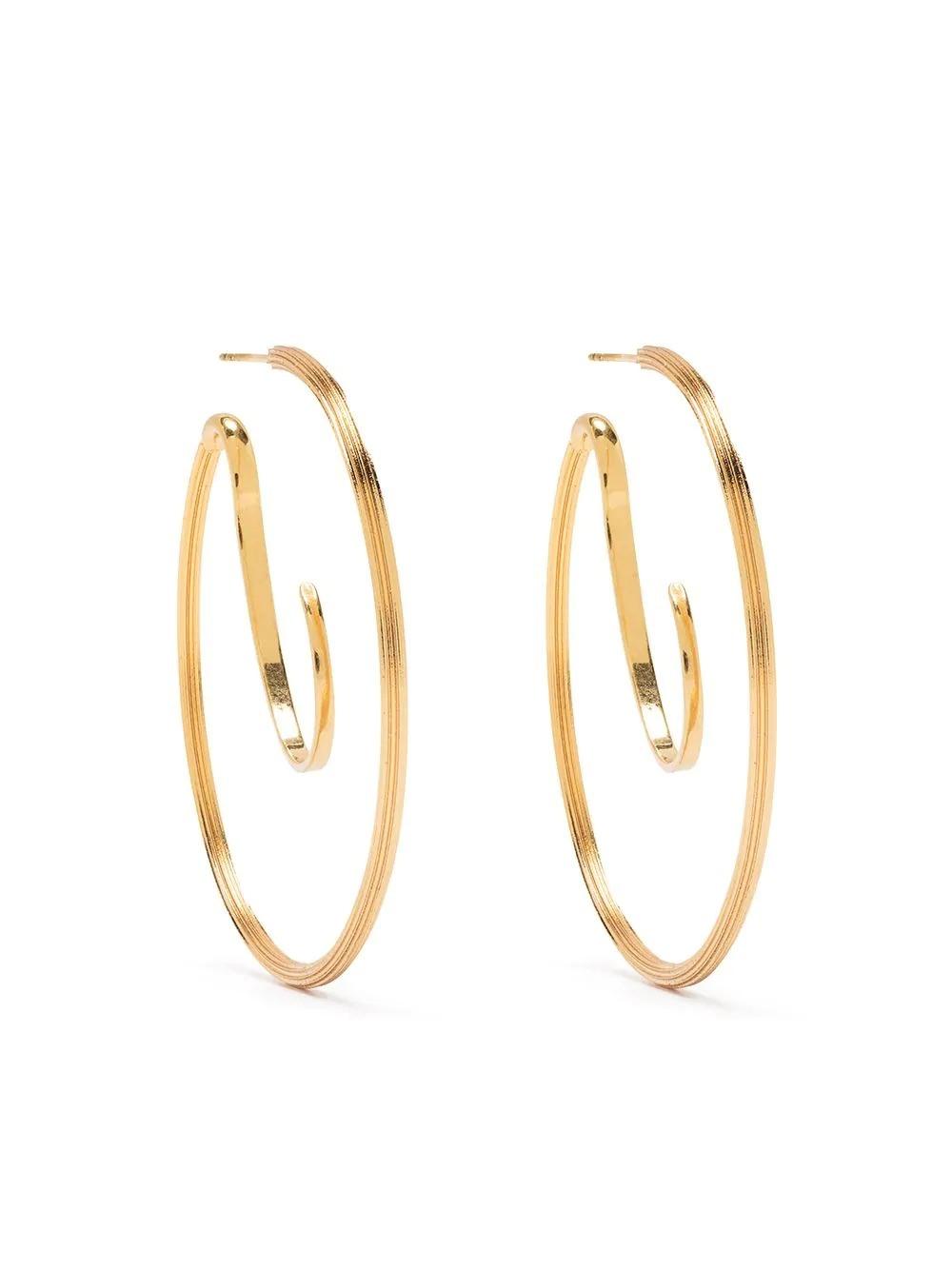 Fashion Personality Hollow Exaggerated Metal Circle Earrings Jewelry