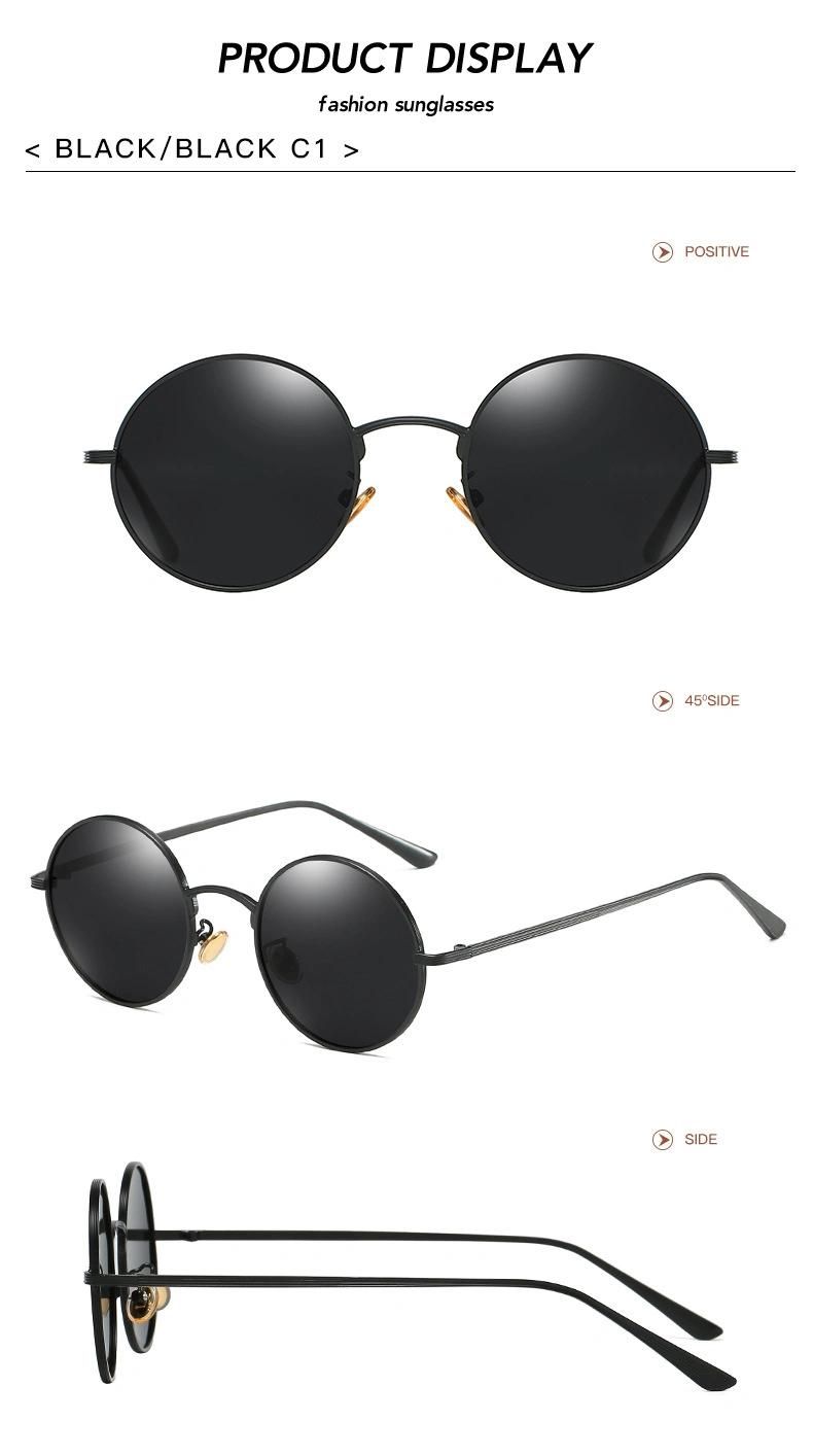 Retro Punk Style Round Metal Frame Sunglasses Ready to Ship