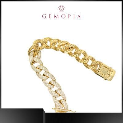 Fashion Hip Hop Jewelry Chains Fully Rapper Bracelet for Men