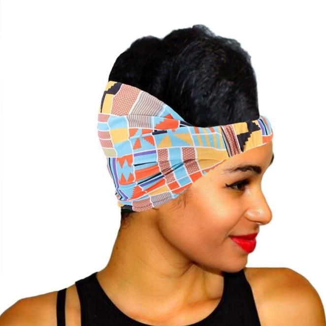 Sports Yoga Headband Absorbing and Anti-Perspiration Printed Wide Brim Head Band