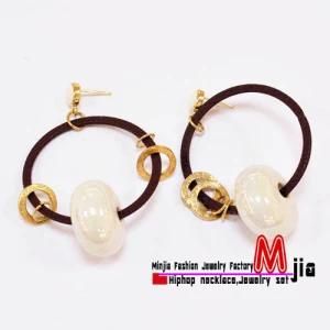 Zinc Alloy Pin Earring with Multicolor/ Rhinestones Earring (B_4)