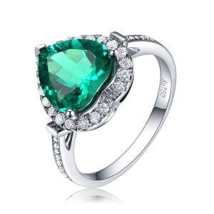 2021 fashion Copper Zircon Noble Heart Ring for Women