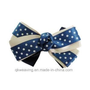 Polka DOT Satin Ribbon Bow Hair Clip Mixed Colors Hair Bow for Kids