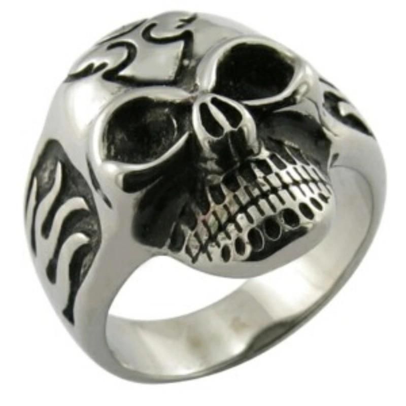 316L Stainless Steel Handmade Cast Biker Men Rings