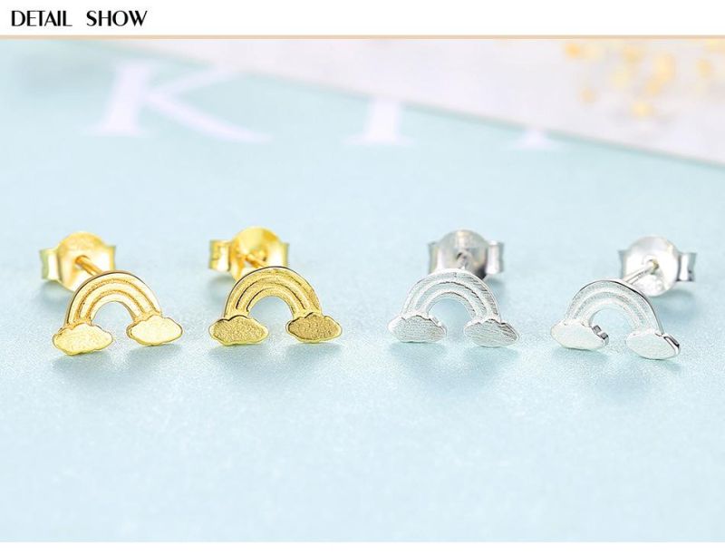 Delicate Lucky Cloud Shape Ear Stud for Girls