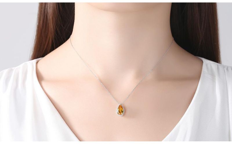 Australian Jewelry Necklace Inlaid Zircon with Copper Crystal
