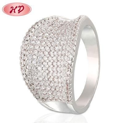 New Gift Items Manufacture Wholesale Gold Women Ring with Zircon Diamond for Women