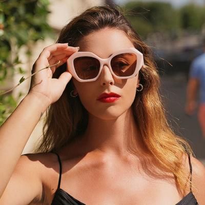 2022 Women Hot Selling Square Polygon Frame Sun Glasses Colorful Newest Style Wholesale Fashion Trendy Sunglasses