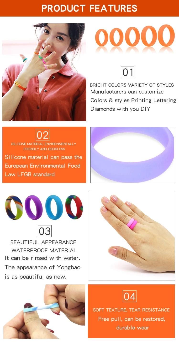 Food Grade Washable Silicone Wedding Ring