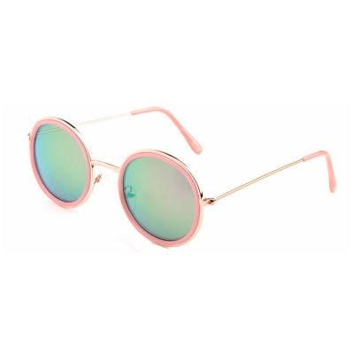 Round Shape Pink Frame with Pink Tips Sunglasses