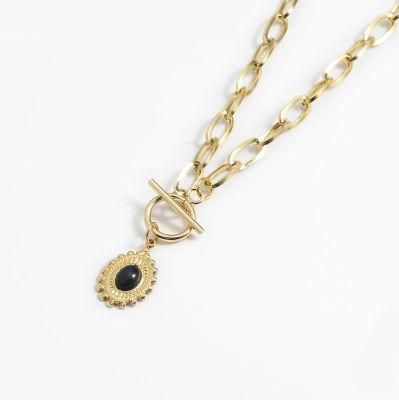Manufacturer Custom High Quality Fashion Jewelry Stainless Steel 18K Gold Filled Gold Jewellery Waterproof Necklace Stainless Steel