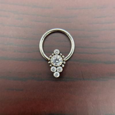 New ASTM F136 Titanium Body Jewelry Hinged Segment Ring Segment Clicker Piercing