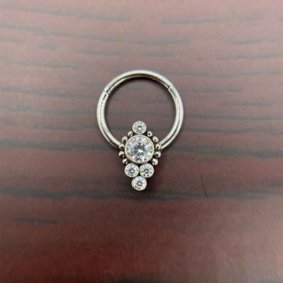 New ASTM F136 Titanium Body Jewelry Hinged Segment Ring Segment Clicker Piercing