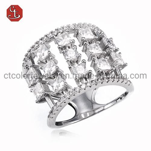 Fashion Jewelry Luxury 925 Sterling Silver Heart Jewelry Rings