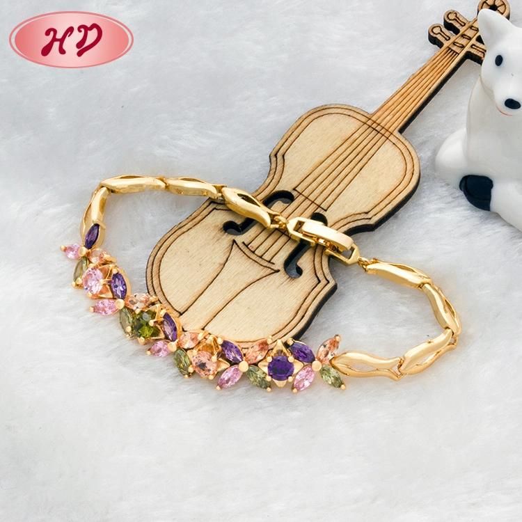 2020 Fashion Jewelry Gold Plated Heart Chain Bracelet&Bangles for Women