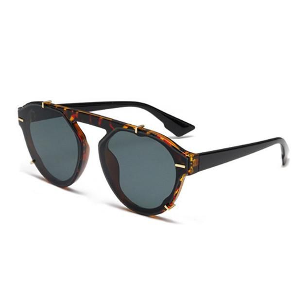 New Trendy UV400 Oversized Square Women Men Metal Dots Street Fashion Sunglasses Ready to Ship