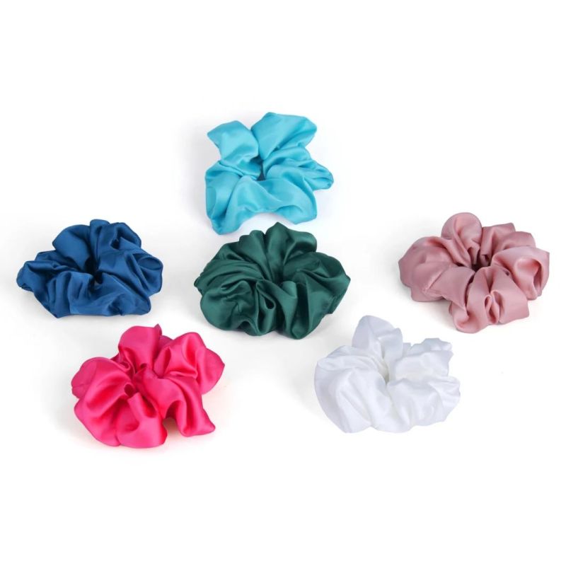 Non-Toxic Luxury Satin Hair Ties Pure Mulberry Scrunchy Set Hair Bands with Scrunchies PAC