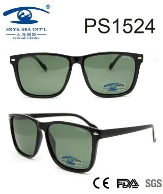 Hot Sale Classical Style Popular Frame Plastic Sunglasses (PS1524)