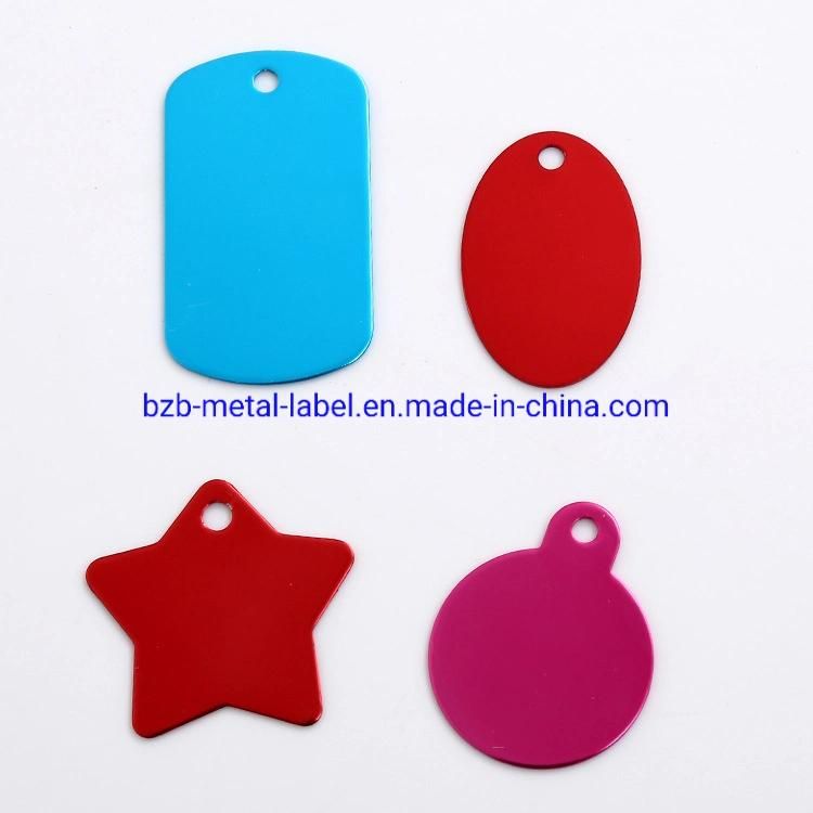 Customized Aluminum Alloy, Stainless Steel, Metal Dog Tag, Metal Pet Tag, Price Tag, Name Tag