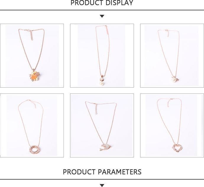 2020 Fashion Jewelry Gold Pendant Pearl Necklace with Flower