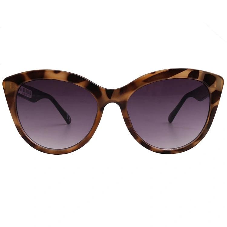 New Arrival Fashion Cat Eye PC Frame Mirror Lens Tortoise Frame Sunglasses 2021