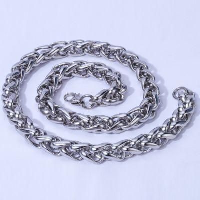 Stainless Steel Box Curb Chain Bracelets Width 4mm 5mm 6.5mm for Men