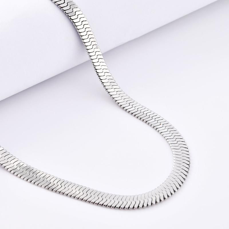 Fashion Jewelry Accessories 316L Stainless Steel Herring Bone Neckalce for Men