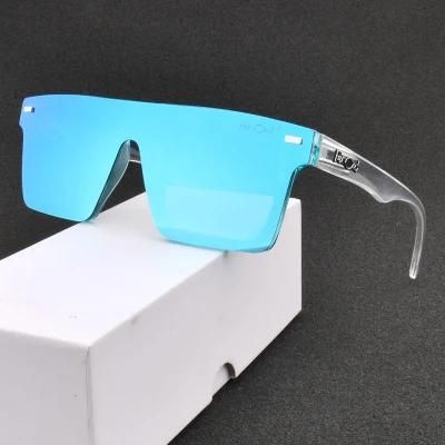 Square Frame One Piece Lens Sunglasses Custom Logo Polarized Sunglasses